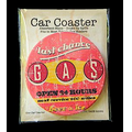 Single Packaged Absorbent Stone Car Coaster (2.5" Diameter)